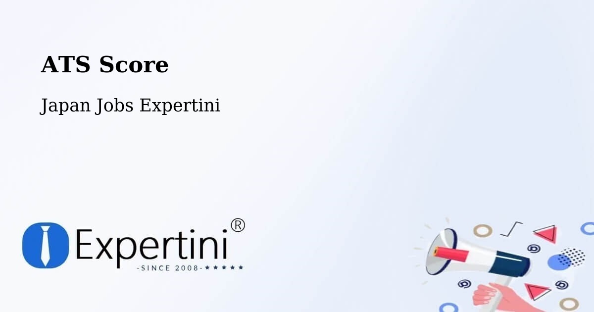 Resume ATS Score & Job Description Match Tool – Ami - Japan Jobs Expertini